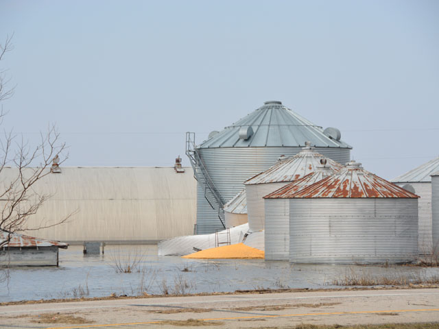 Midwest farmers are dealing with grain bin losses and hoping Congress can provide funding for those losses. The chairman of the House Agriculture Committee said more pressing disaster aid is needed for Southern farmers who lost crops last summer during hurricane season. (DTN photo by Chris Clayton)